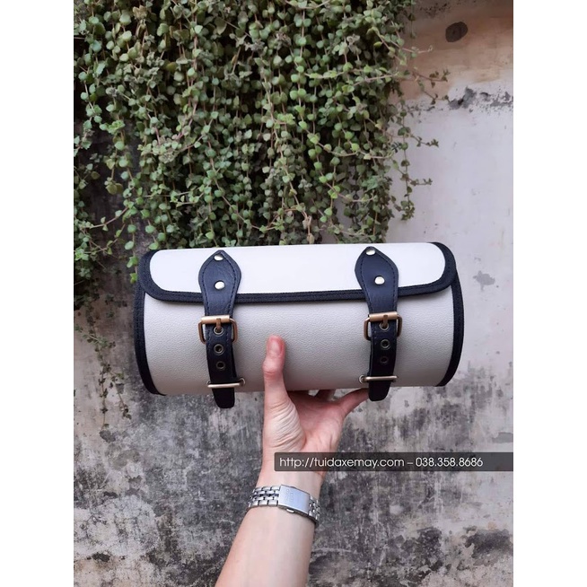 Túi Tròn Trống Treo Baga xe Máy Vespa