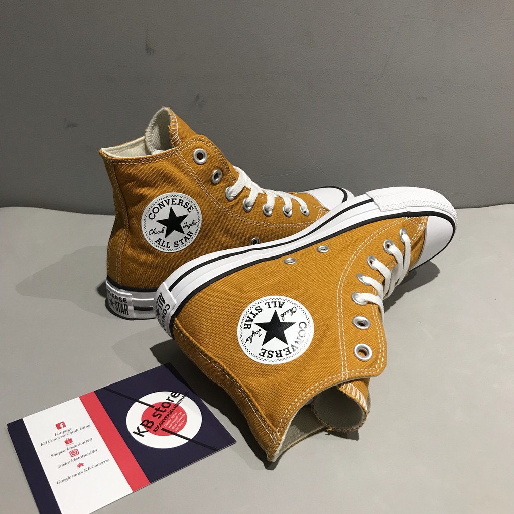 Giày Converse classic cổ cao vàng cam chính hãng