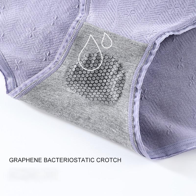 AOFEIQIKE AOFEIQIKE Quần Lót Cotton Lưng Cao Không Đường May Kháng Khuẩn Cho Nữ