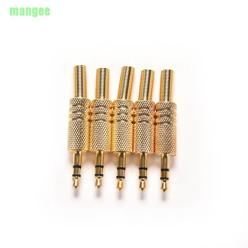 Set 5 Đầu Nối Âm Thanh 3.5mm 1 / 8 &quot;