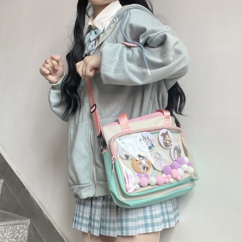 Túi quai xách học sinh, cặp học sinh Ulzzang Hàn Quốc Nhật Bản cosplay phong cách Anime Manga