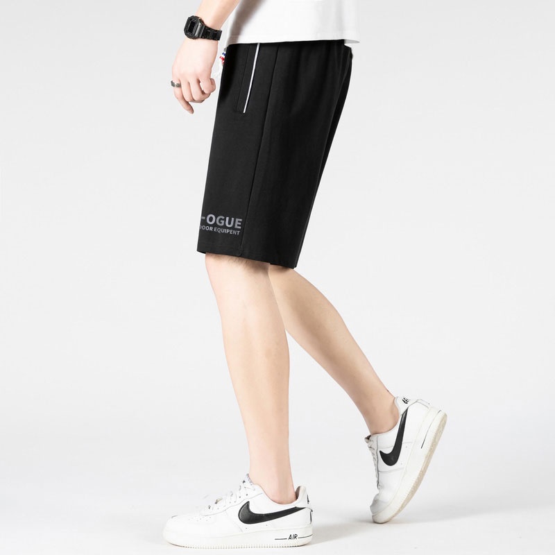 Quần Short Thể Thao Ống Rộng Phối Dây Rút Thời Trang Đi Biển Trẻ Trung Cho Nam