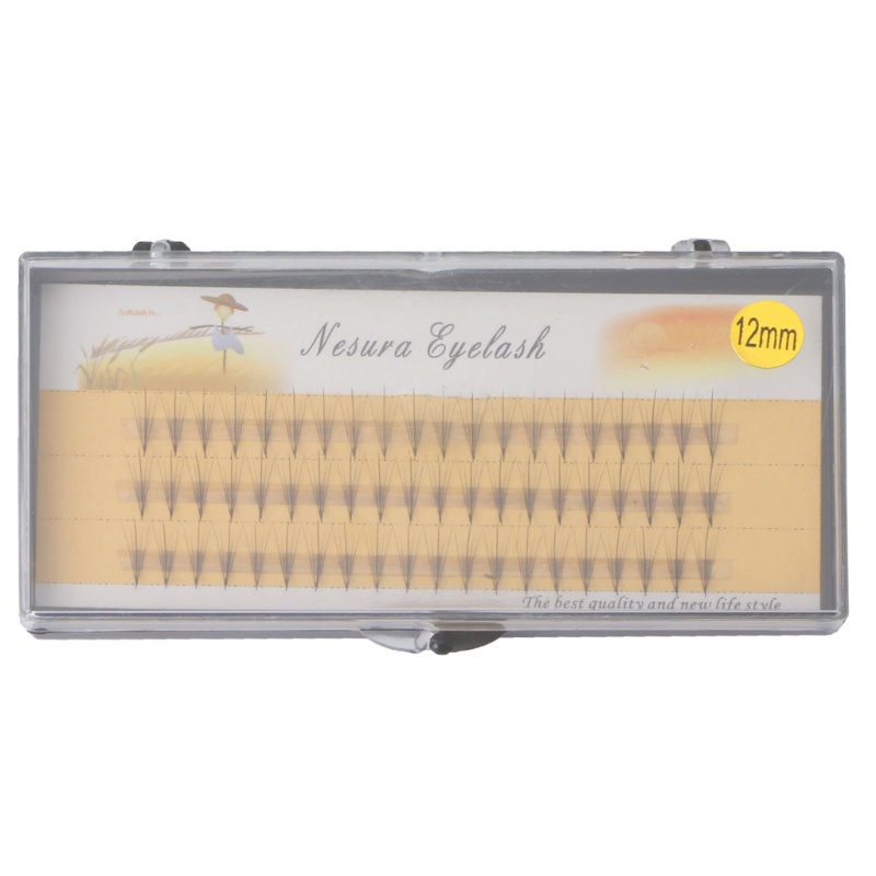 [Hàng mới về] Lông mi giả màu đen 5D 0.07 C dài 8-12mm làm đẹp hiệu quả