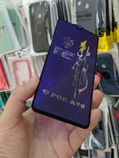 Kính Cường lực 6D Samsung Galaxy A70 full màn full keo chất đẹp ôm màn 2.5D