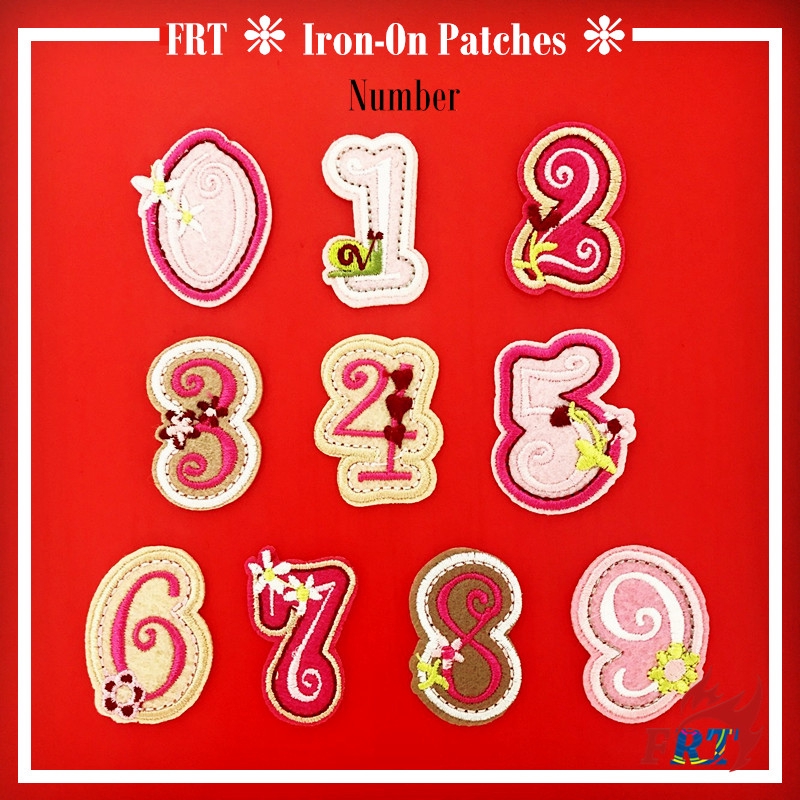 Phụ kiện thêu hình số dành cho trang trí tự làm（Number - Series 05）