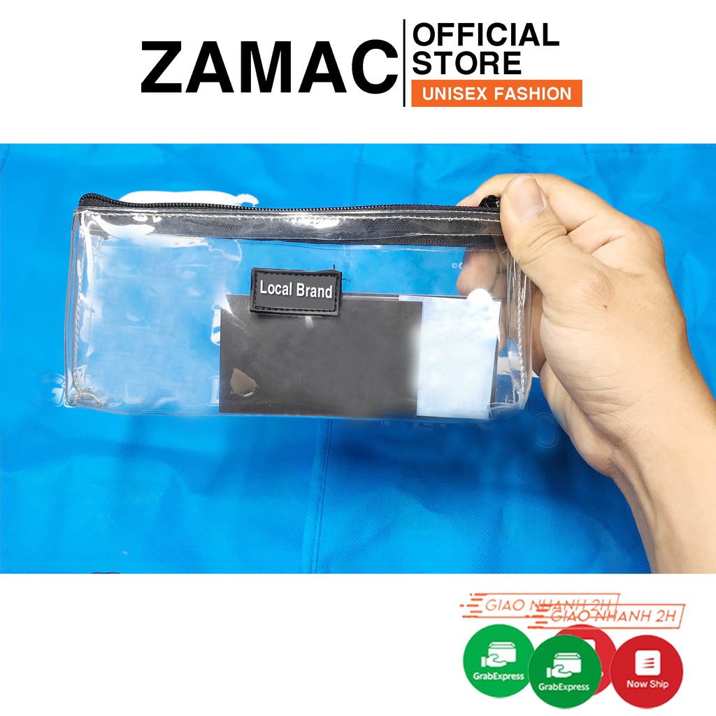 Hộp bút trong suốt ZAMAC hộp viết nhựa dẻo chống nước cao cấp - MNT0011