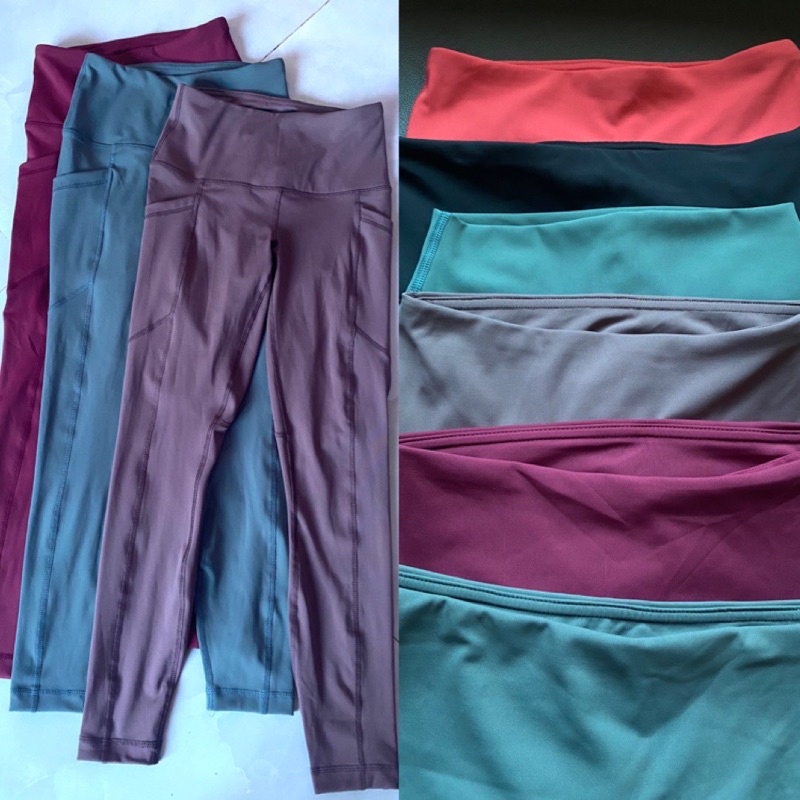 Quần Legging dài 90Degree nâng mông có túi 2 bên