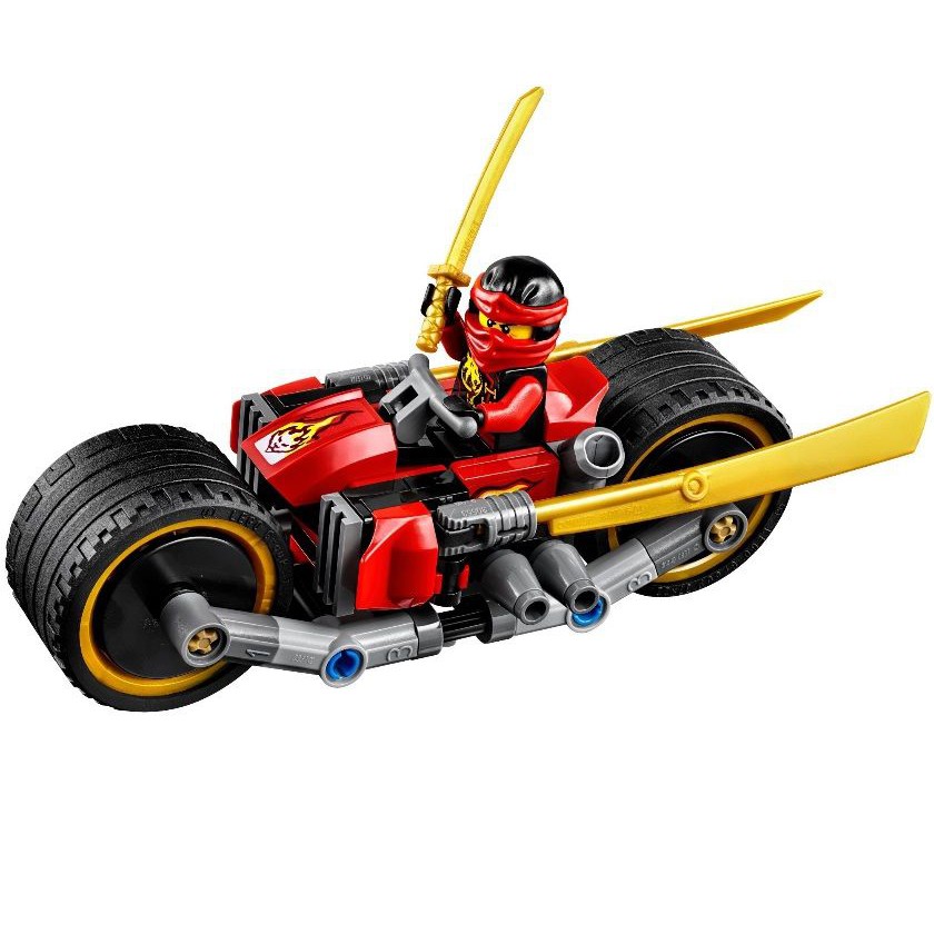 Đồ chơi lắp ráp xếp hình Non lego ninjago season phần 6 xe của ninja đỏ kai, nya sấm sét Bela 10444.