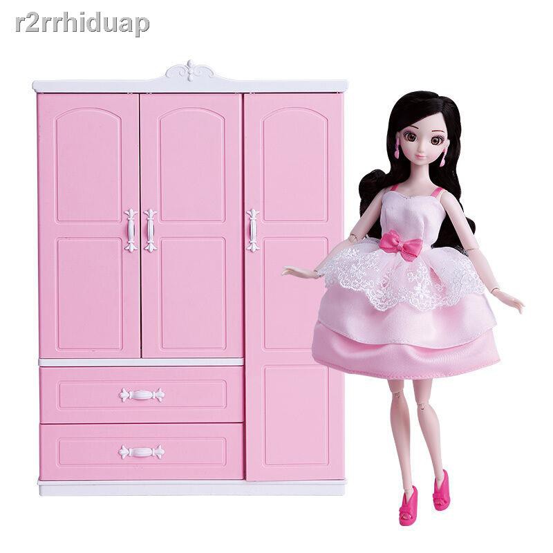 [hàng mới]Một bộ búp bê Barbie An Lili Hộp quà Cô gái Đa dạng Tủ quần áo Phòng ngủ Play House Đồ chơi Công chúa