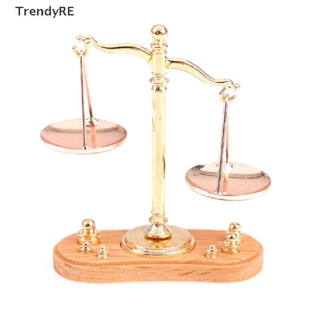 Cân Điện Tử Mini Tỉ Lệ 1 / 12 Dùng Để Trang Trí Nhà Búp Bê