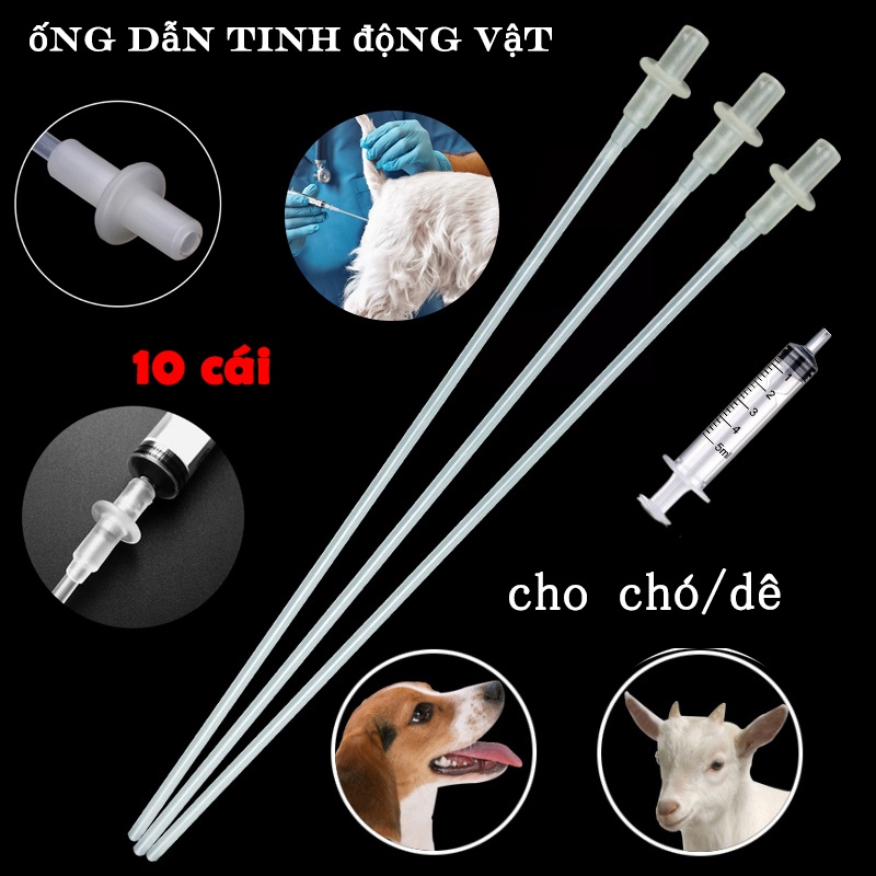 Ống thụ tinh cho chó cừu dê thú cưng dùng một lần chuyên dụng tiện lợi, ống nghiệm thụ tinh nhân tạo
