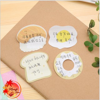 Note dễ thương nắm cơm bánh mỳ donut (Set 3c)