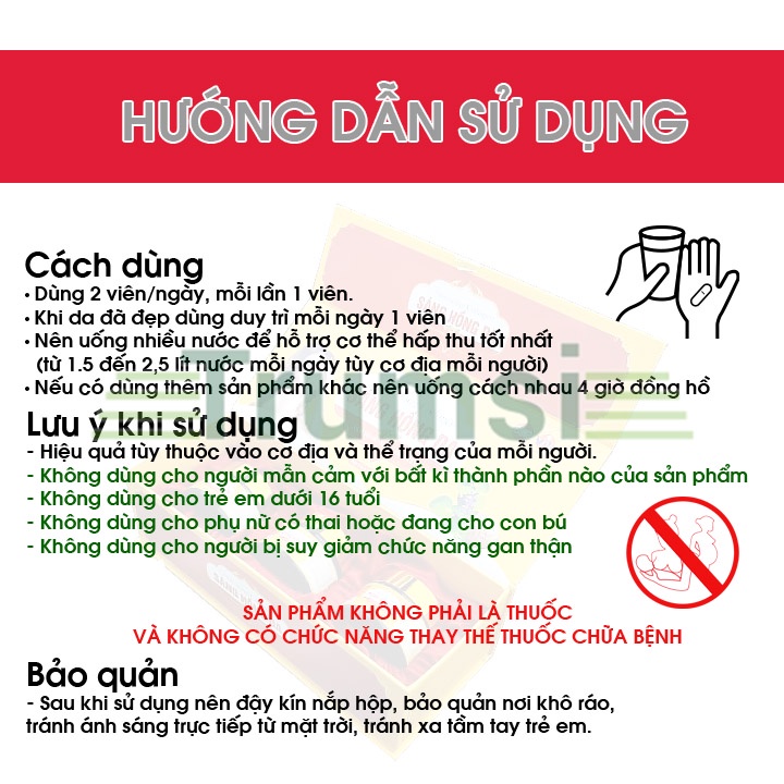 Viên Uống Trắng Da Giảm Nám Bổ Sung Collagen Ngăn Ngừa Lão Hoá Và Làm Mịn Da Sáng Hồng Da Coco Vạn Tam Chính Hãng