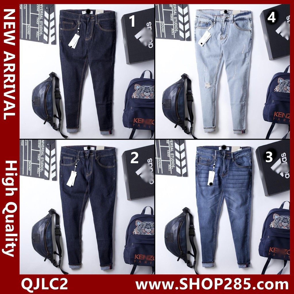 [ RẺ VÔ ĐỊCH ] - QJ12500 - Quần Jean Xám | Đen | Trắng | 👆🏻 form slim-fit ôm , co giãn