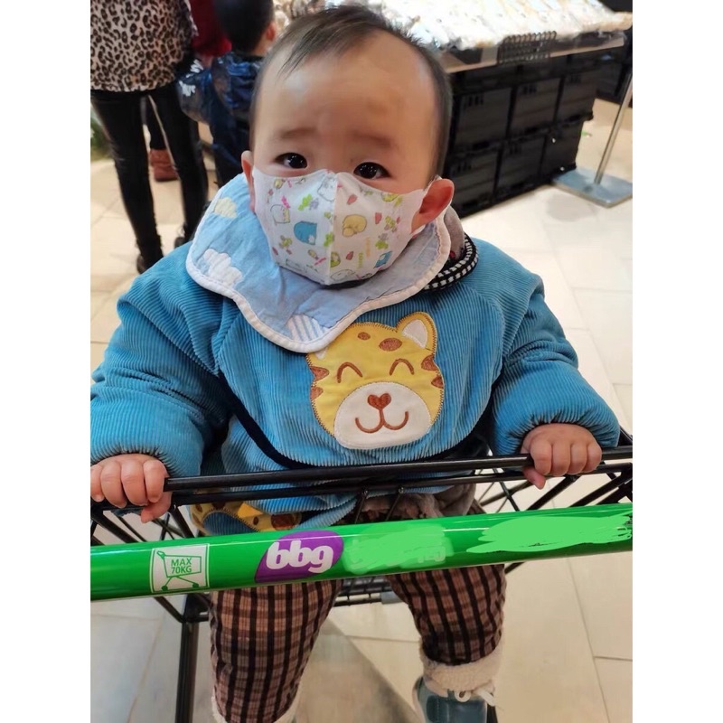 Combo 10 khẩu trang 3D kháng khuẩn cho bé