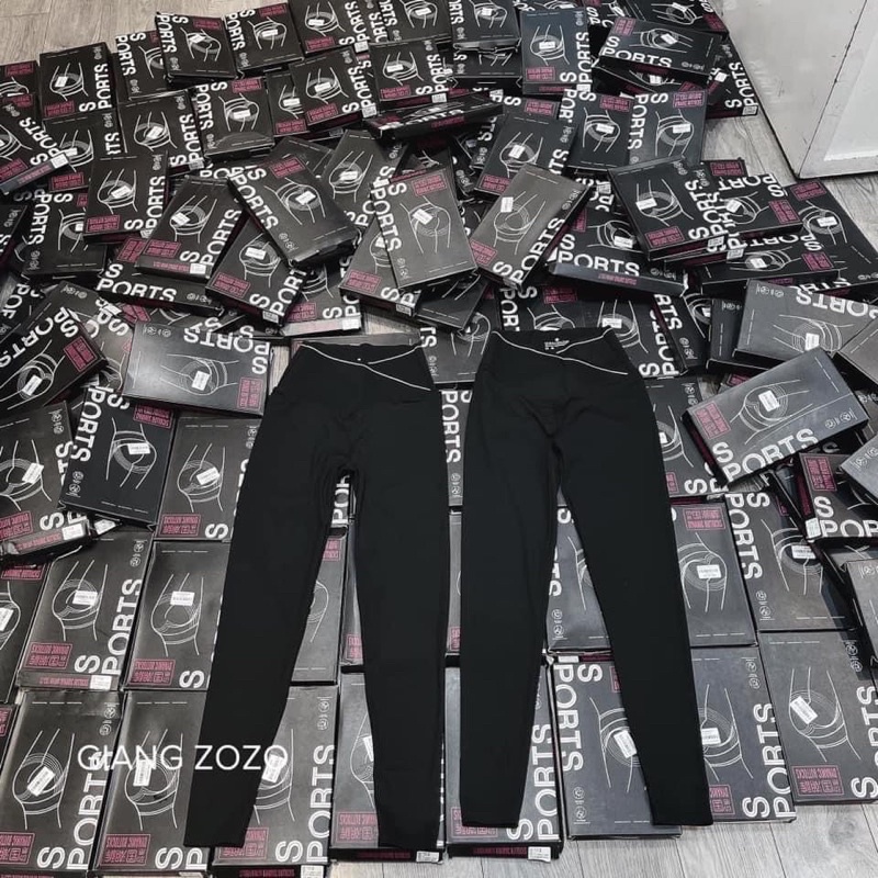 Quần legging cạp chéo