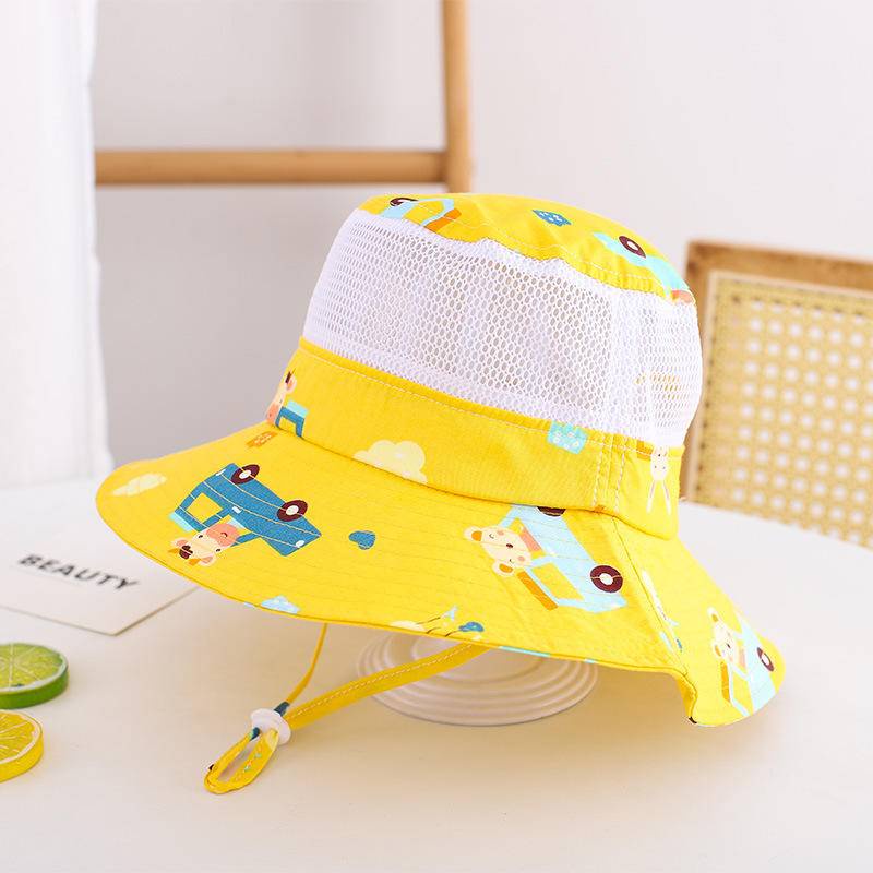 Nón Tai Bèo Phối Lưới Mỏng Thoáng Khí Thời Trang Mùa Hè Xinh Xắn Cho Bé