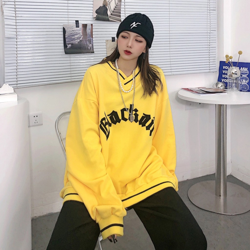 ÁO NỈ BLACKAIR HOT VÀNG ĐEN XANH - ÁO NỈ SWEATER BLACK AIR VIỀN CỔ TIM 3 MÀU UNISEX | BigBuy360 - bigbuy360.vn