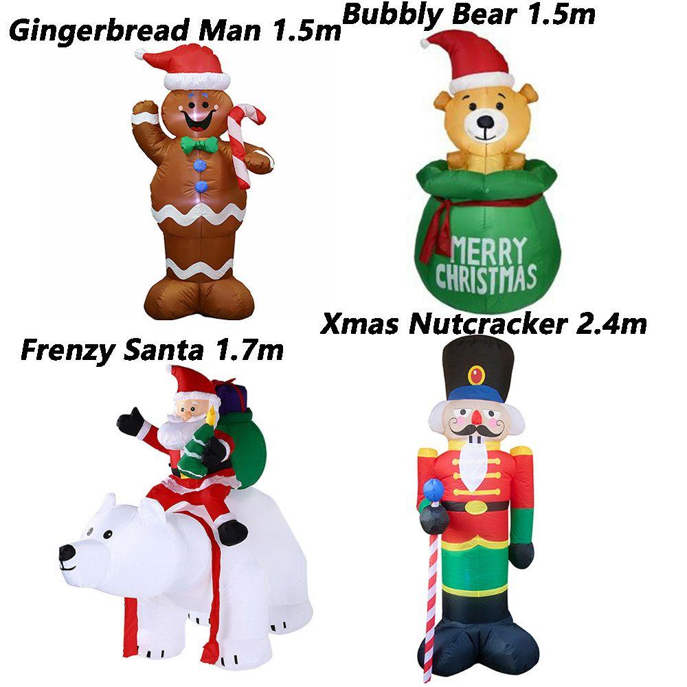 LET Đồ Chơi Mô Hình Ông Già Noel Có Đèn LED Và Phích Cắm EU / US / UK / AU