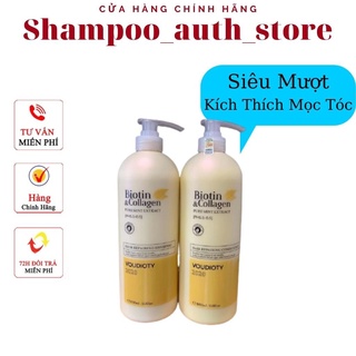 Cặp dầu gội + xả vàng ⚡freeship⚡ biotin & collagen ngăn ngừa rụng tóc