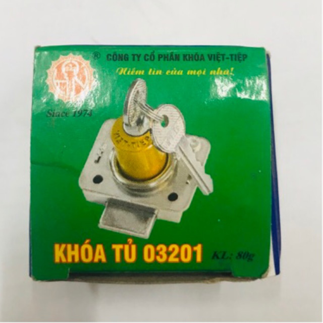 Khoá tủ VIỆT TIỆP CỠ TO 498 VÀ NHỎ 03201