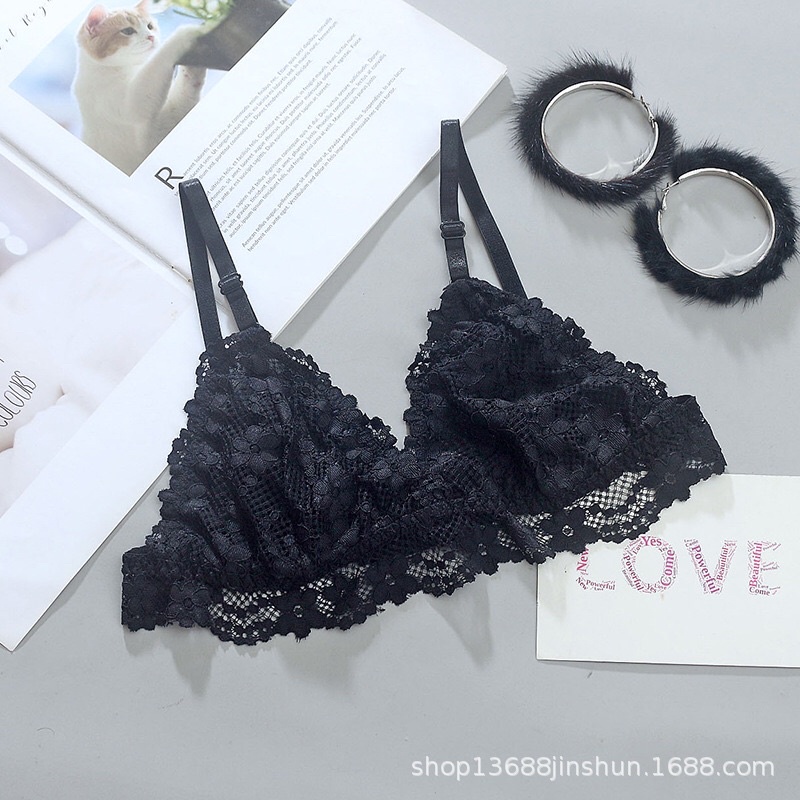 Áo bralette ren ko mút, ko gọng sexy quyến rũ mềm mại