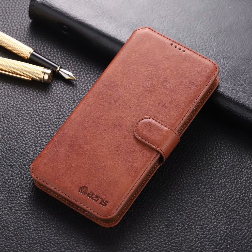 Bao da điện thoại có ngăn đựng thẻ nắp gập từ tính cho Redmi K30 5G K20 Pro Mi 9T / 9T Pro