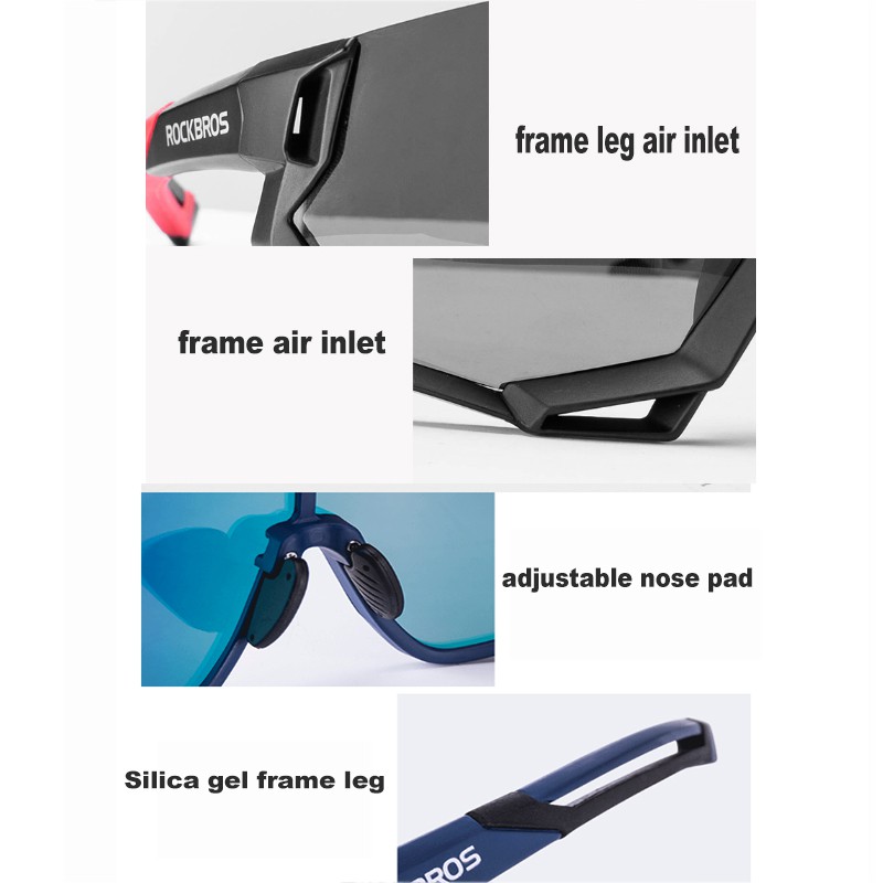 Kính mát ROCKBROS bảo hộ tròng phân cực kích thước đơn thời trang