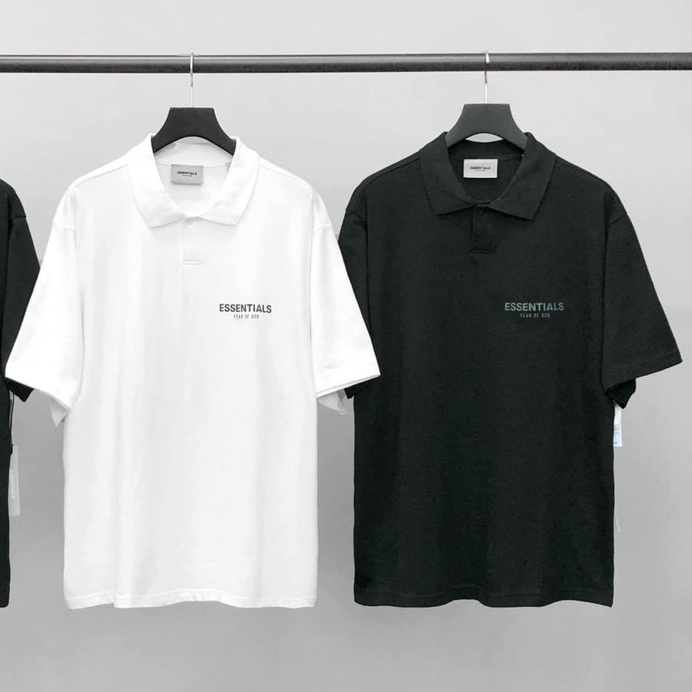 Áo Polo Essentials phản quang unisex , áo thun có cổ tay lỡ nam nữ chuẩn form, MSW Town | BigBuy360 - bigbuy360.vn