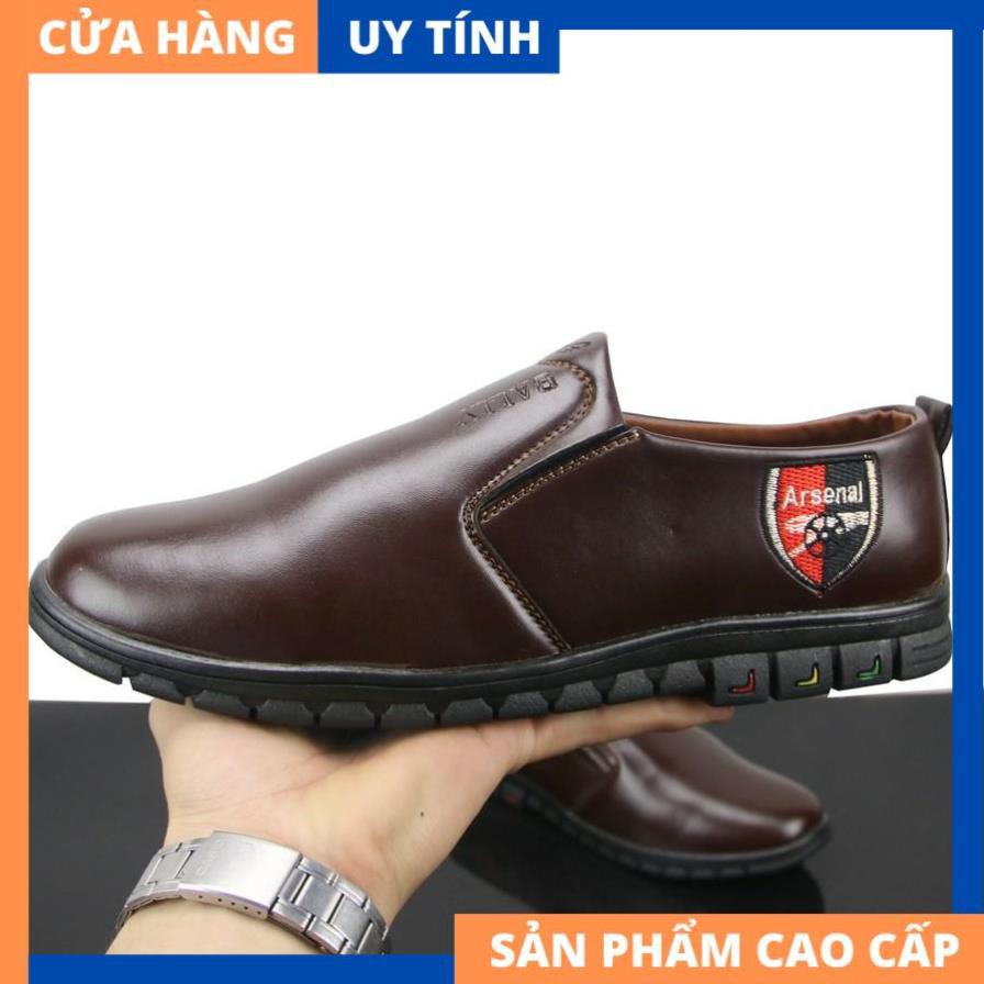 Giày lười nam màu nâu đậm chất lượng cao VP519 Gấu Nâu [HÀNG CAO CẤP] | BigBuy360 - bigbuy360.vn