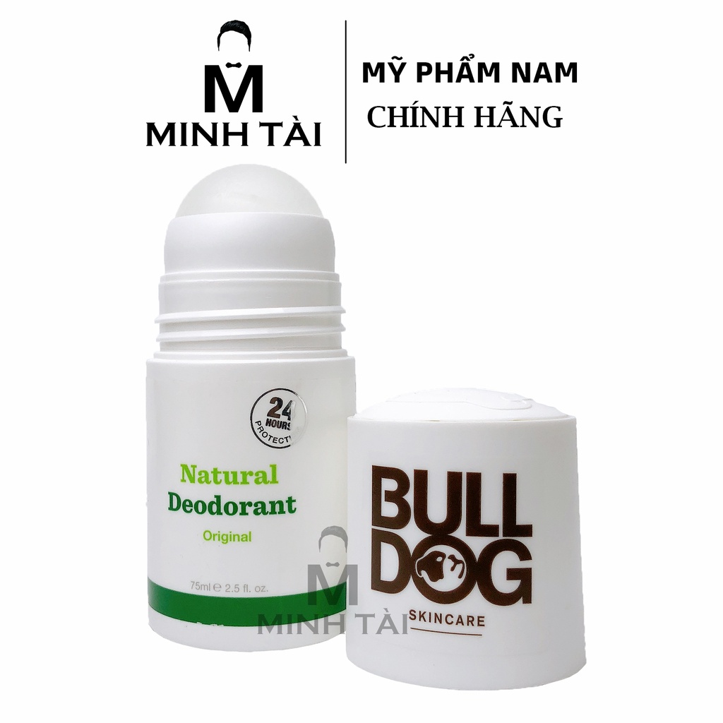 Lăn Khử Mùi Cho Nam BULLDOG Original Natural Deodorant - 75ml - Hàng Chính Hãng