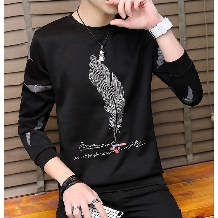 Áo thun dài tay thu đông nam Quảng Châu cao cấp