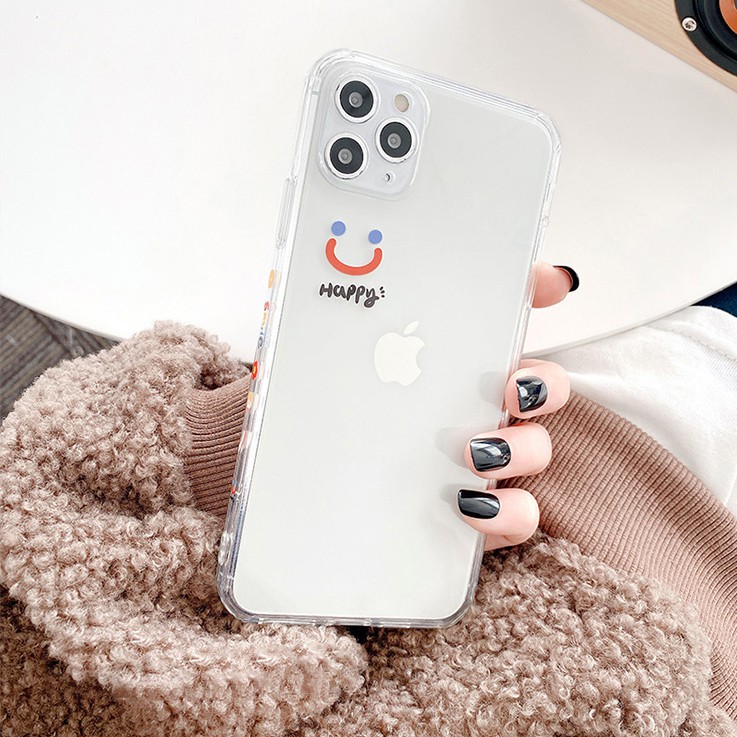 Ốp lưng iphone Emoji happy viền trong chống ố 6/6plus/6s/6splus/7/7plus/8/8plus/x/xr/xs/11/12/pro/max/plus/promax/mini