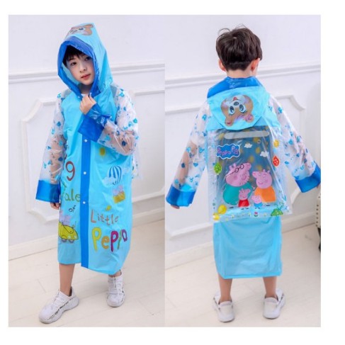 Áo mưa cho bé đi học họa tiết