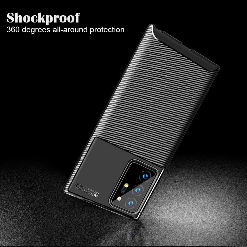 Ốp Điện Thoại Silicon Sợi Carbon Chống Sốc Cho Samsung Galaxy Note 20 Ultra Note 10 Plus Note 20 Note 10