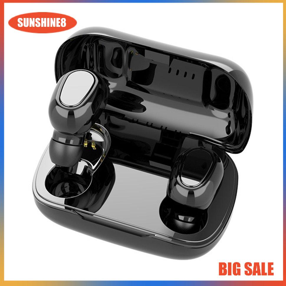 【SUN】Wireless In-Ear Earphones With Microphone Sports Earphones HIFI Stereo Earbuds