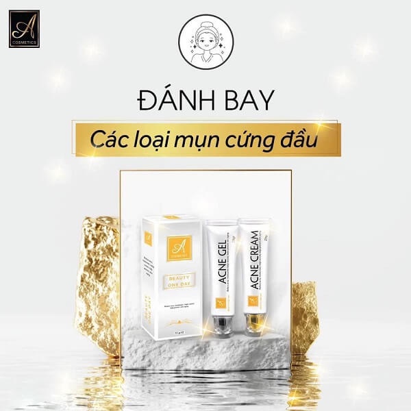 [Chính hãng] Combo Kem giảm mụn Beauty One Day A Cosmetics Mỹ phẩm Phương Anh