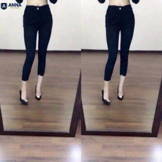 Quần kaki nữ lửng lai V lưng cao ( Hình Shop Tự Chụp)