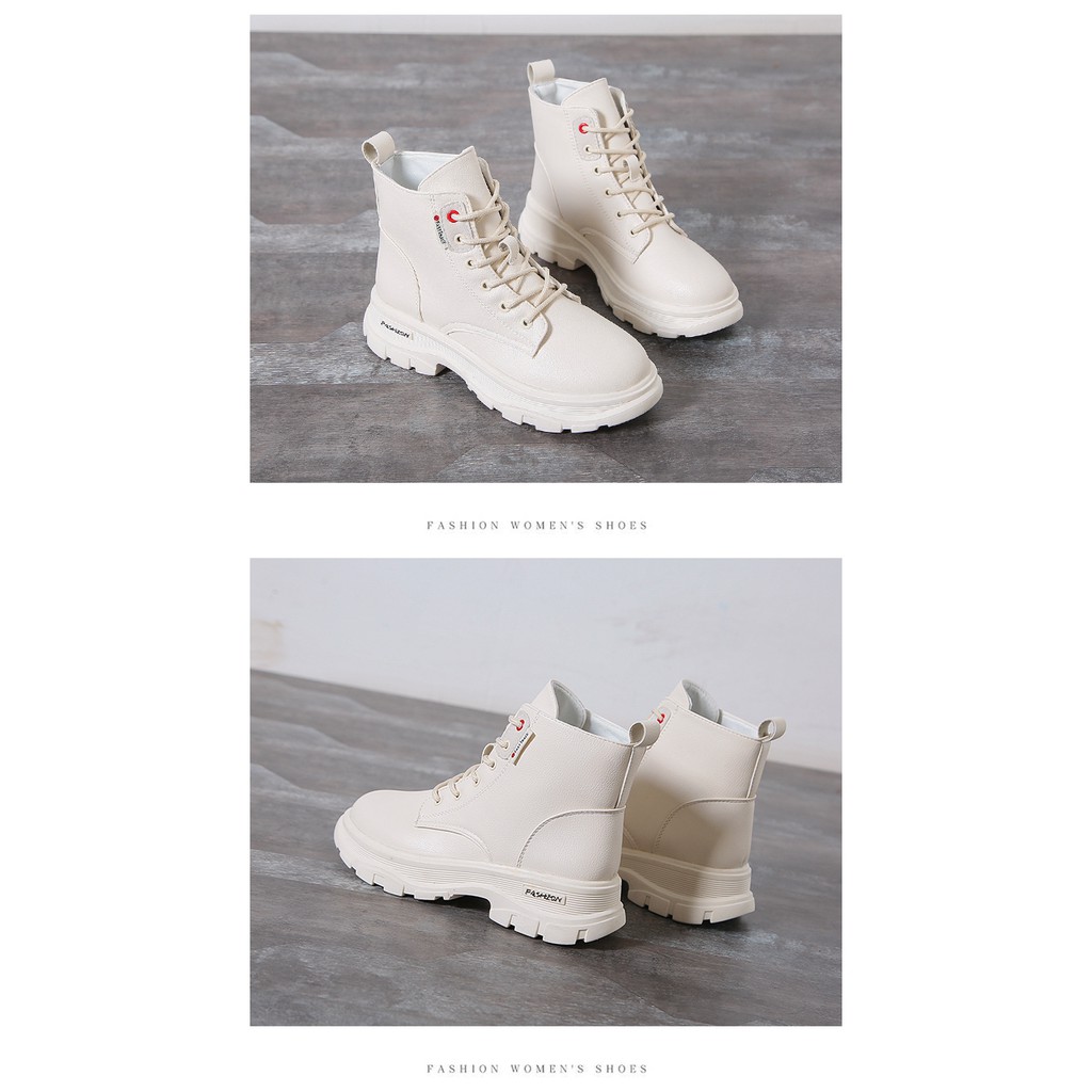 Boot Nữ Da Cao Cổ Cột Dây Phong Cách Thời Trang Hàn Quốc MBS352 - Seun shoes | BigBuy360 - bigbuy360.vn