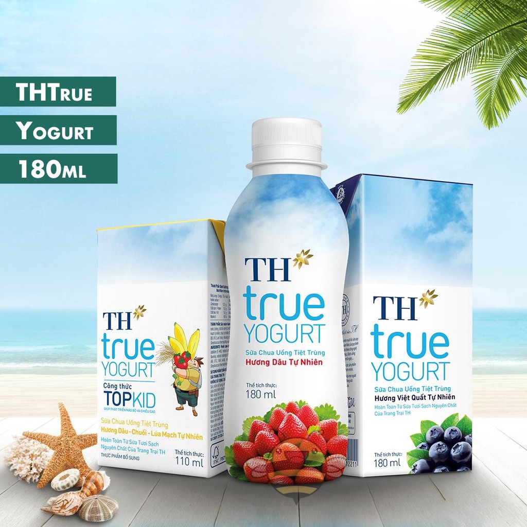 Thùng sữa chua uống TH 180ml