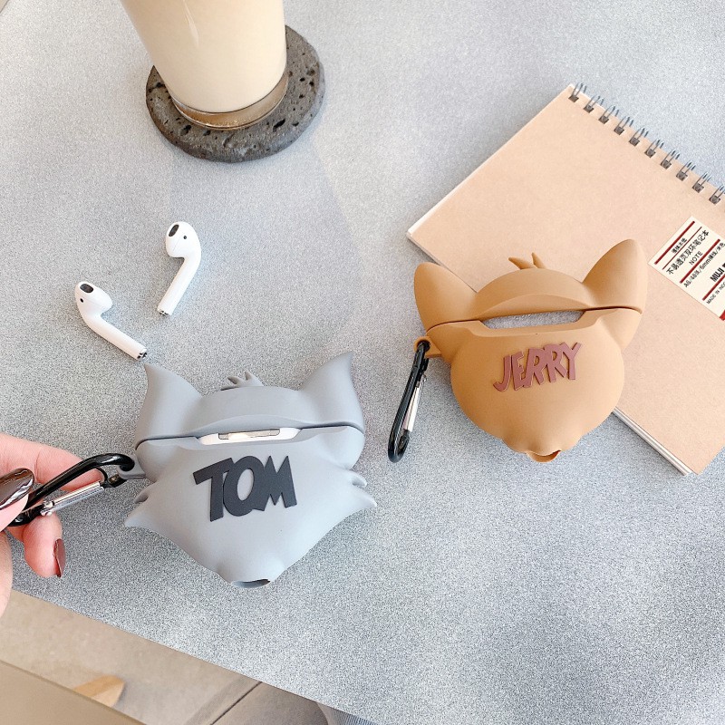 Ốp case airpods 1/2 3 PRO Tom &amp; Jerry siêu vui nhộn đáng yêu Double B Store 1021 CACJ
