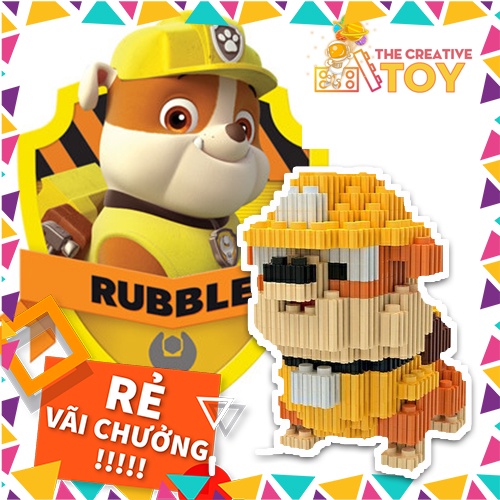 Bộ đồ chơi lắp ráp Lego giá rẻ, lego mô hình 3D thu nhỏ dễ thương,bộ lắp giáp những chú chó cứu hộ- Creator Toy