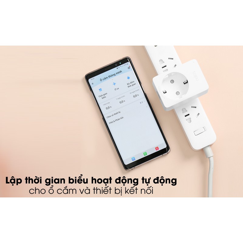 Ổ Cắm Điện Wifi Thông Minh Tp-link Tapo P100 - Điều Khiển Hệ Thống Điện Từ Xa Qua Điện Thoại - Hàng Chính Hãng