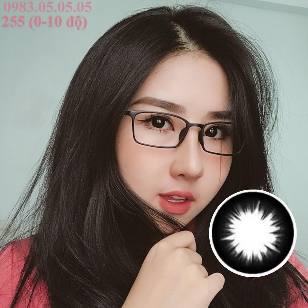 [Tặng Combo 115k] Kính Áp Tròng Tinteye Lens TX-255S Màu Đen Huyền Bí