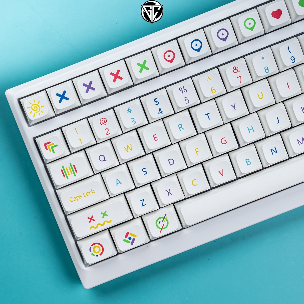 Keycap Cầu Vồng 120 nút bàn phím cơ THICK PBT XDA PROFILE