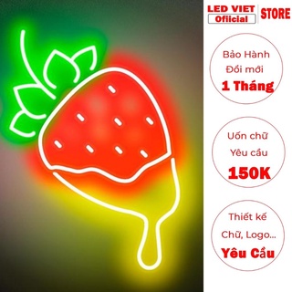 Đèn led neon sign đèn trang trí đèn LED neon 12v flex uốn chữ theo yêu cầu mẫu Fruit
