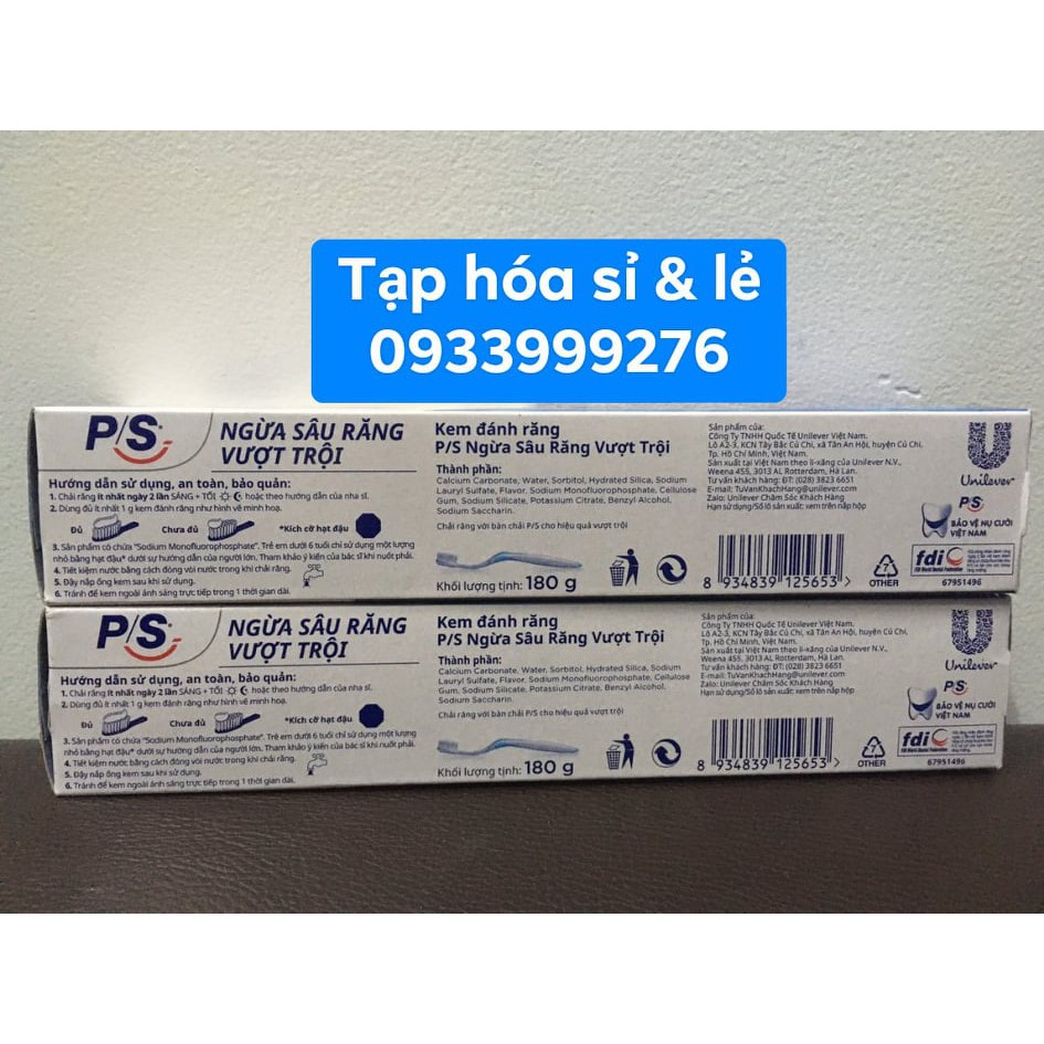 Kem đánh răng P/S ngừa sâu răng vượt trội 180g