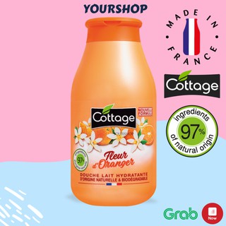 Sữa tắm Cottage 250ml - Hương Cam - Chính Hãng Pháp