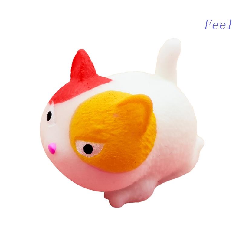 Đồ Chơi Nắn Bóp Đàn Hồi Giảm Stress Hình Mèo Hoạt Hình