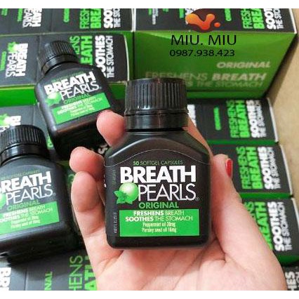 Viên thơm miệng thảo dược Breath pearls